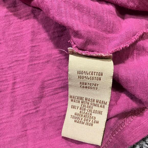 Y2k Lace Natural‎ Reflections Pink Henley Shirt - Picture 4 of 5